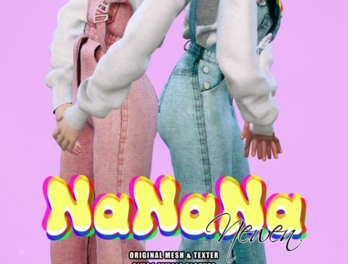 NaNaNa set: Denim Jacket, Skirt, Knit Cardigan, Overalls & Sweatshirts at NEWEN