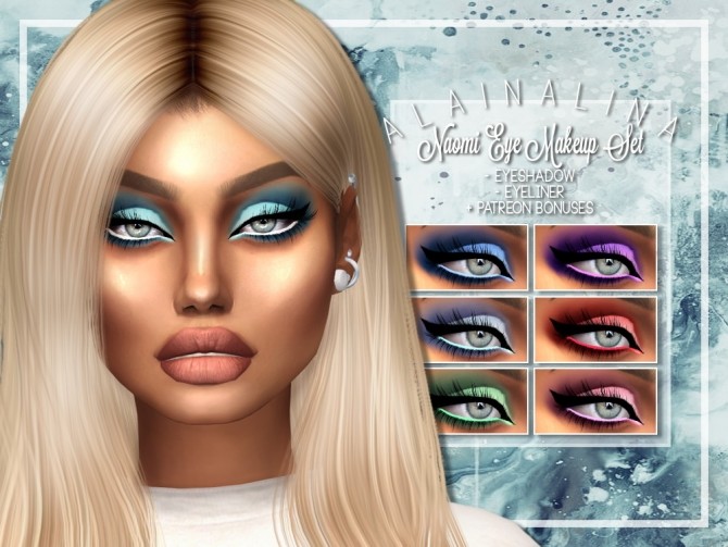 Naomi Eye Makeup Set At Alainalina The Sims 4 Catalog