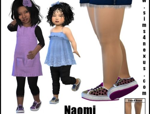 Naomi sneakers F by SamanthaGump at Sims 4 Nexus