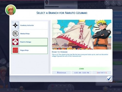Naruto Ninja Career by RayBreeder7 at Mod The Sims