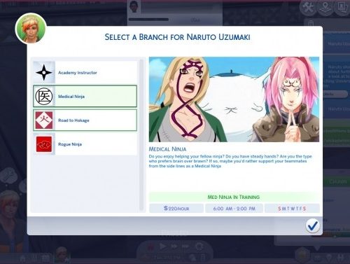 Naruto Ninja Career by RayBreeder7 at Mod The Sims