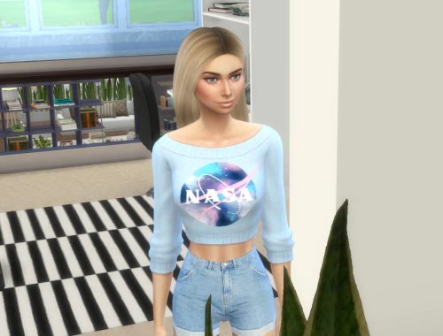 Nasa Crop Top Sweatshirt - Realm of Magic needed