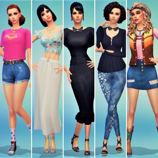 Natalie, Ellie, Lydia, Lora & Country Singer at Agathea-k - The Sims 4 ...