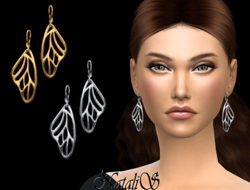 NataliS_Butterfly wing drop earrings