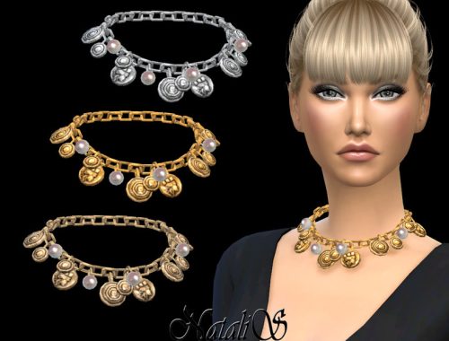 NataliS_Coin and pearl chain necklace