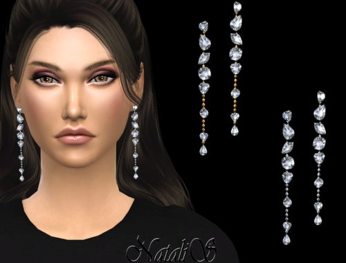 NataliS_Dazzling gems drop earrings