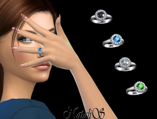 NataliS_Diamond halo ring