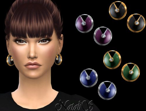 NataliS_Gemstone locket earrings