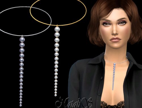 NataliS_Graduated pearl chain choker