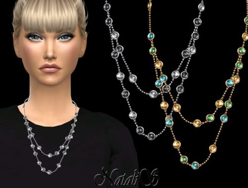 NataliS_Mixed gemstones double chain