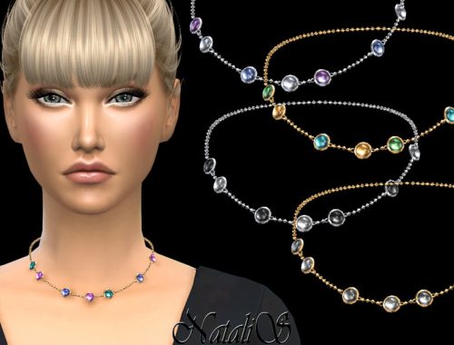 NataliS_Mixed gemstones short chain