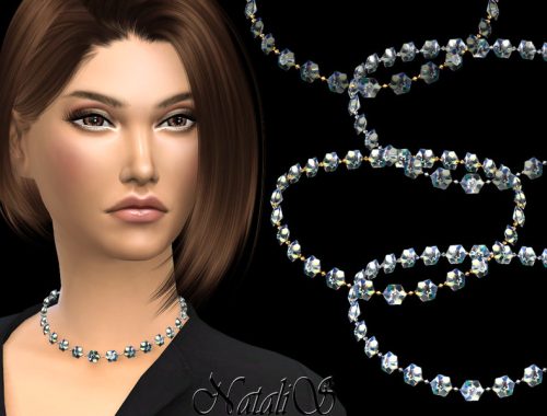 NataliS_Multi-stone short necklace