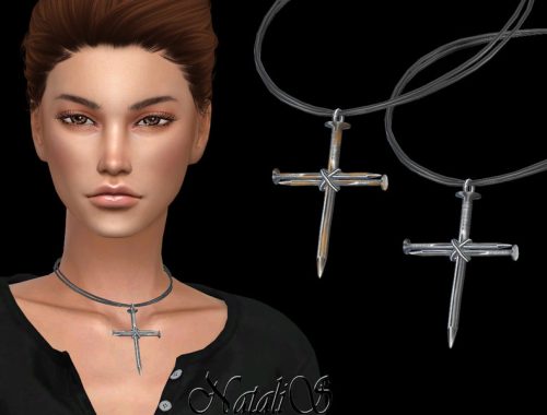 NataliS_Nail cross pendant