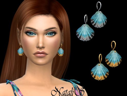NataliS_Seashell drop earrings