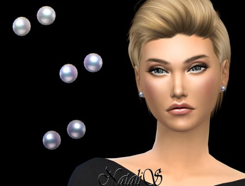 NataliS_Simple stud pearl earrings