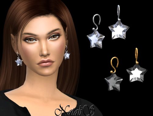 NataliS_Star crystal drop earrings