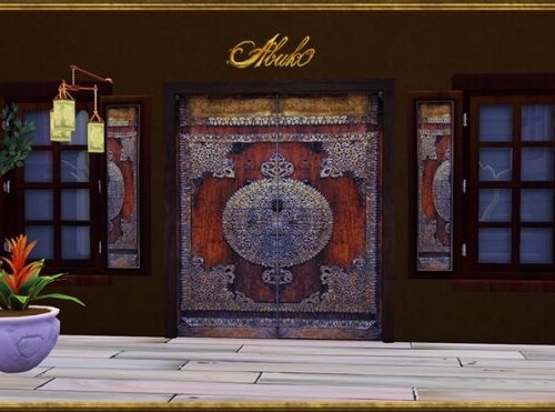 Natatangi old wood doors & windows at Abuk0 Sims4