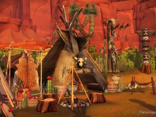 Native American Village at Frau Engel