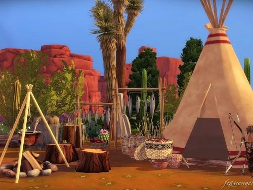 Native American Village at Frau Engel