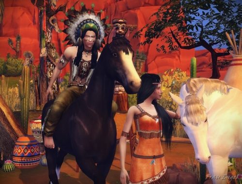 Native American Village at Frau Engel