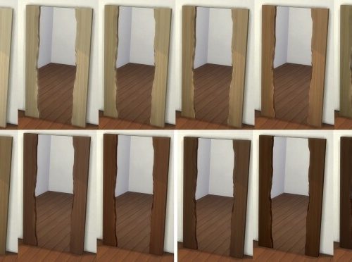 Natural Wood Mirror by therealmofsimblr