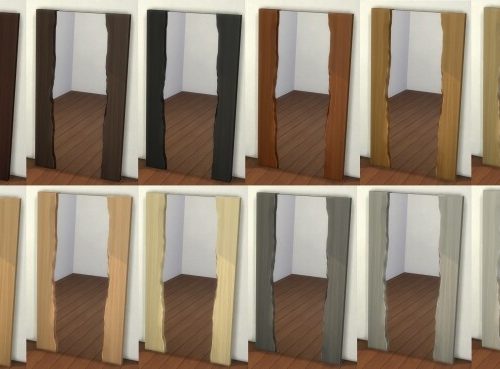 Natural Wood Mirror by therealmofsimblr