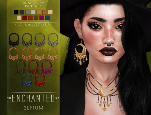 Necklace, Earrings & Septum at Blahberry Pancake