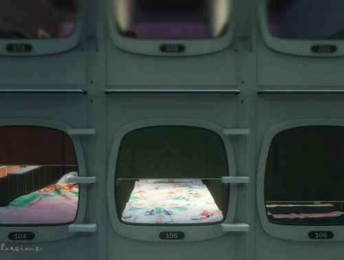 Neon Capsule Hotel & Living at SoulSisterSims
