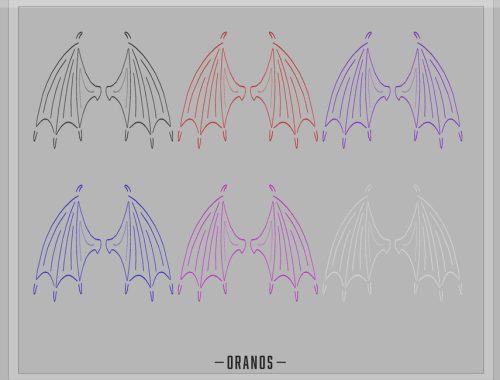Neon Devil Wings