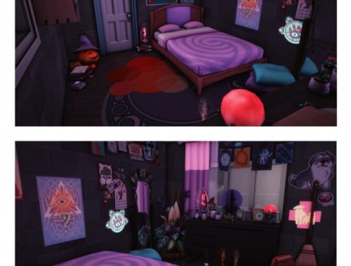 Neon Town Witch student flat at Wiz Creations