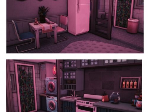 Neon Town Witch student flat at Wiz Creations