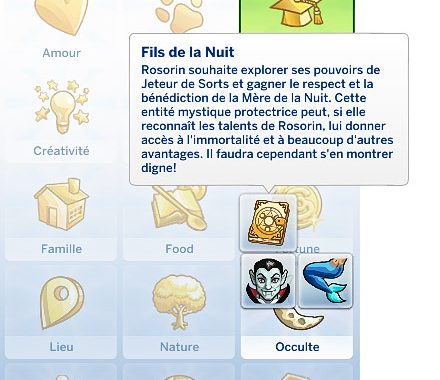 New Aspirations + Traits rewards for Occult Sims at Frenchie Sim