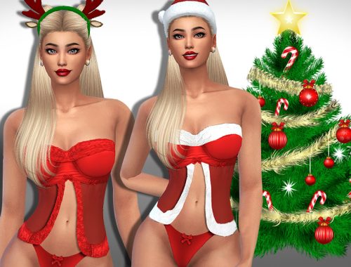 New Year Red Babydolls