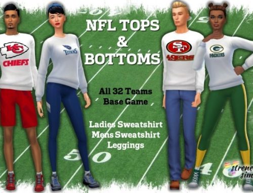 NFL Tops and Bottoms at Strenee Sims