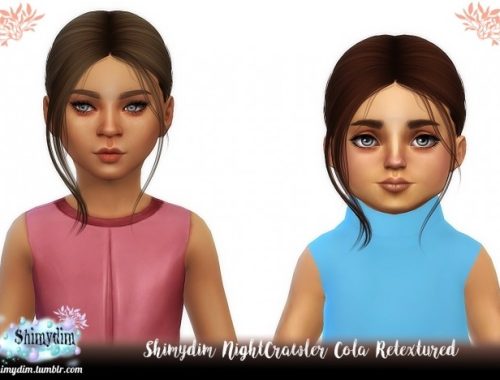 NightCrawler Cola Hair Retexture Child & Toddler Naturals + Unnaturals at Shimydim Sims