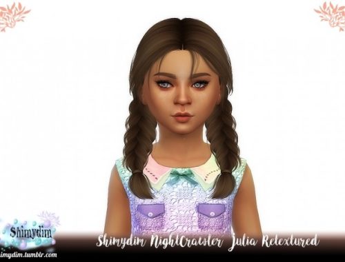 NightCrawler Julia Hair Retexture + Child Naturals + Unnaturals at Shimydim Sims