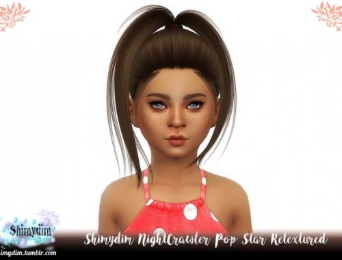 NightCrawler Pop Star Hair Retexture + Child Naturals + Unnaturals at Shimydim Sims