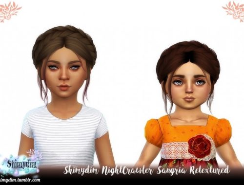 NightCrawler Sangria Hair Retexture Ombre & DarkRoots at Shimydim Sims