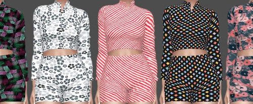 NitroPanic Recolors: Lace Up Jumpsuit, Play Neon Set + Tube Top BF Shirt at Annett’s Sims 4 Welt
