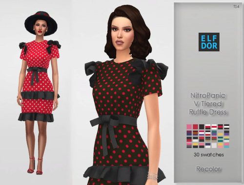 NitroPanic V Tiered Ruffle Dress RC