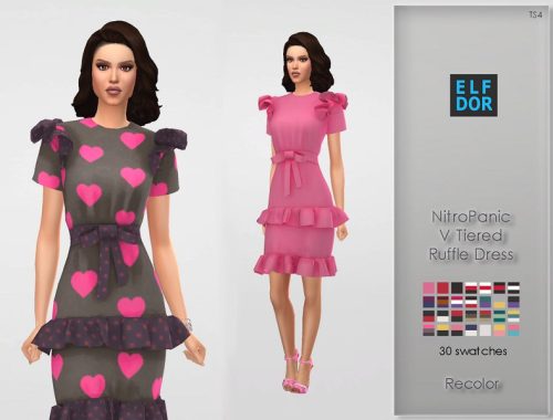 NitroPanic V Tiered Ruffle Dress RC