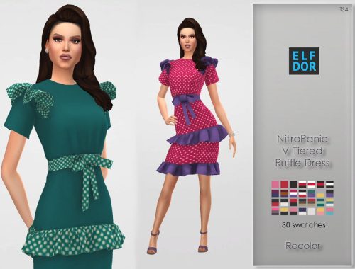 NitroPanic V Tiered Ruffle Dress RC