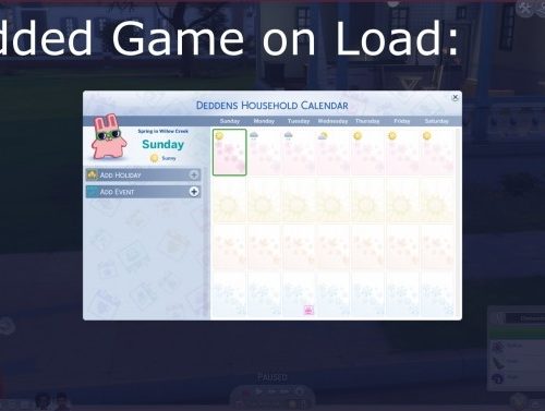No Premade Holidays by chihuahuazero at Mod The Sims