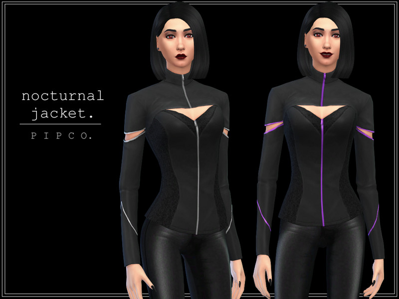 nocturnal jacket. - The Sims 4 Catalog