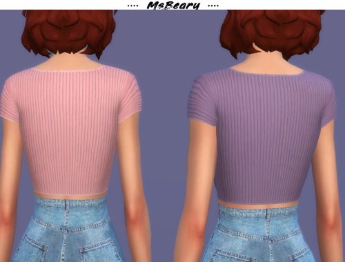 Notched Ribbed Top