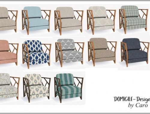 November Day’s chair, pillows, sofa, sign, rug & lamp at DOMICILE Design TS4