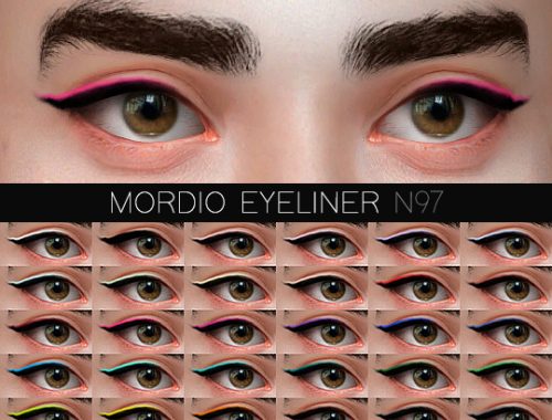 November Jewel make-up set at Praline Sims