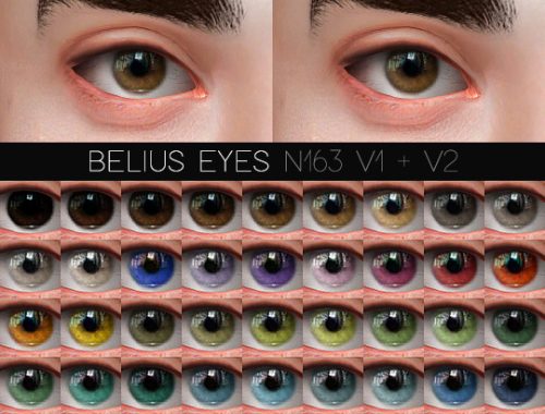 November Jewel make-up set at Praline Sims