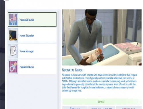 Nurse Career by MesmericSimmer at Mod The Sims