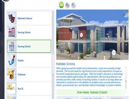 Nurse Career by MesmericSimmer at Mod The Sims